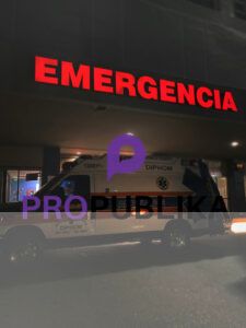 white and red ambulance van